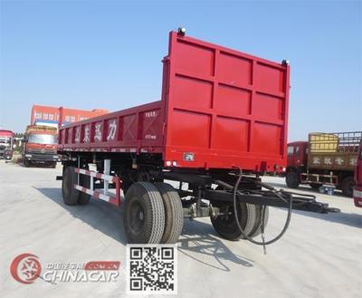 LZQ9142ZXQGZF迅力牌自卸牵引杆挂车 轻量化与高效卸料的完美结合